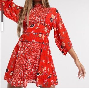 ASOS high neck mini dress